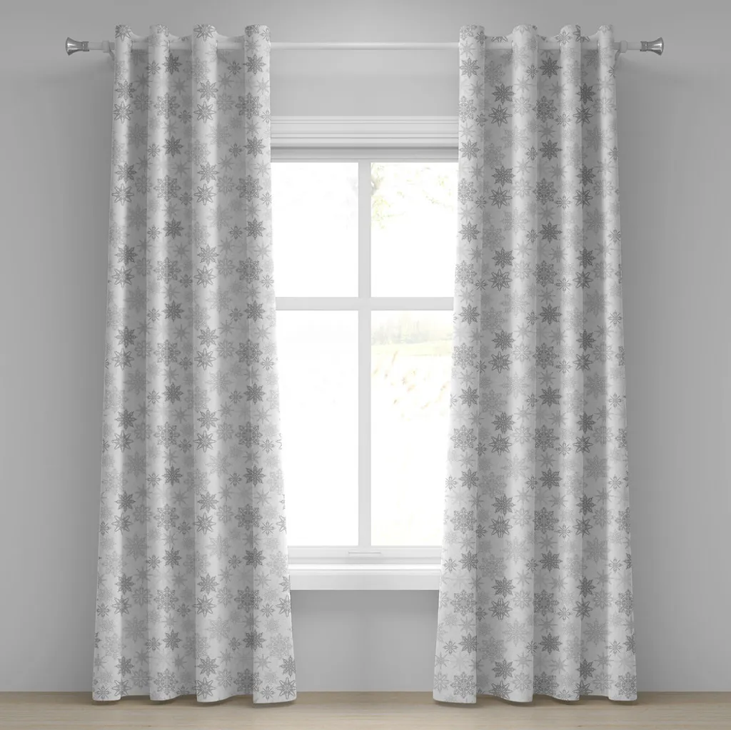 Tende ABAKUHAUS 2 Pannelli 280x245cm Lavabili Cristalli Ghiaccio