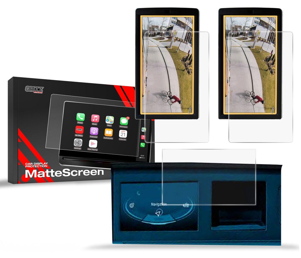 Matte Autodisplayfolie 3in1 für MAN TGX 7", Grizz Protector