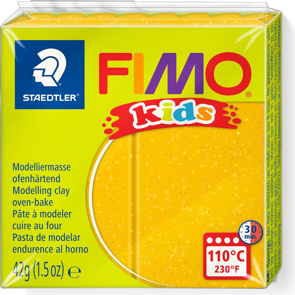 Argilla da modellare FIMO kids glitter oro Immagine del prodotto 