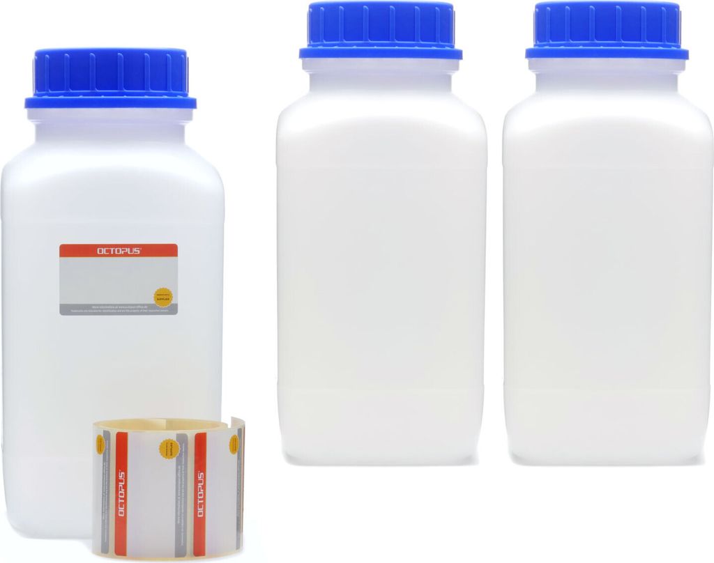 3x Bottiglia da 2500 ml di ampio collo con tappo a vite, Immagine del prodotto 