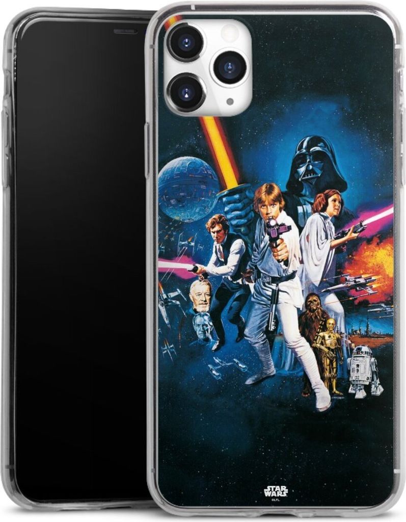 DeinDesign Slim Hülle für Apple iPhone 11 Pro Max Silikon Case Ultra Dünn Handyhülle Episode IV Fanartikel Star Wars