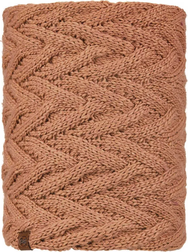BUFF Caryn Écharpe tube doublée polaire, maille tricot bois de rose