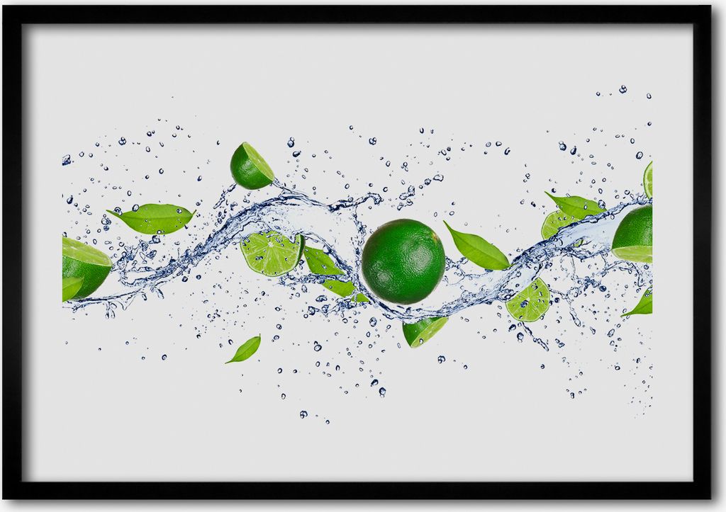 Bild - Bilderrahmen - 100 cm x 70 cm - MDF - Rahmen - Foto - Wandkunst Kalk und Wasser