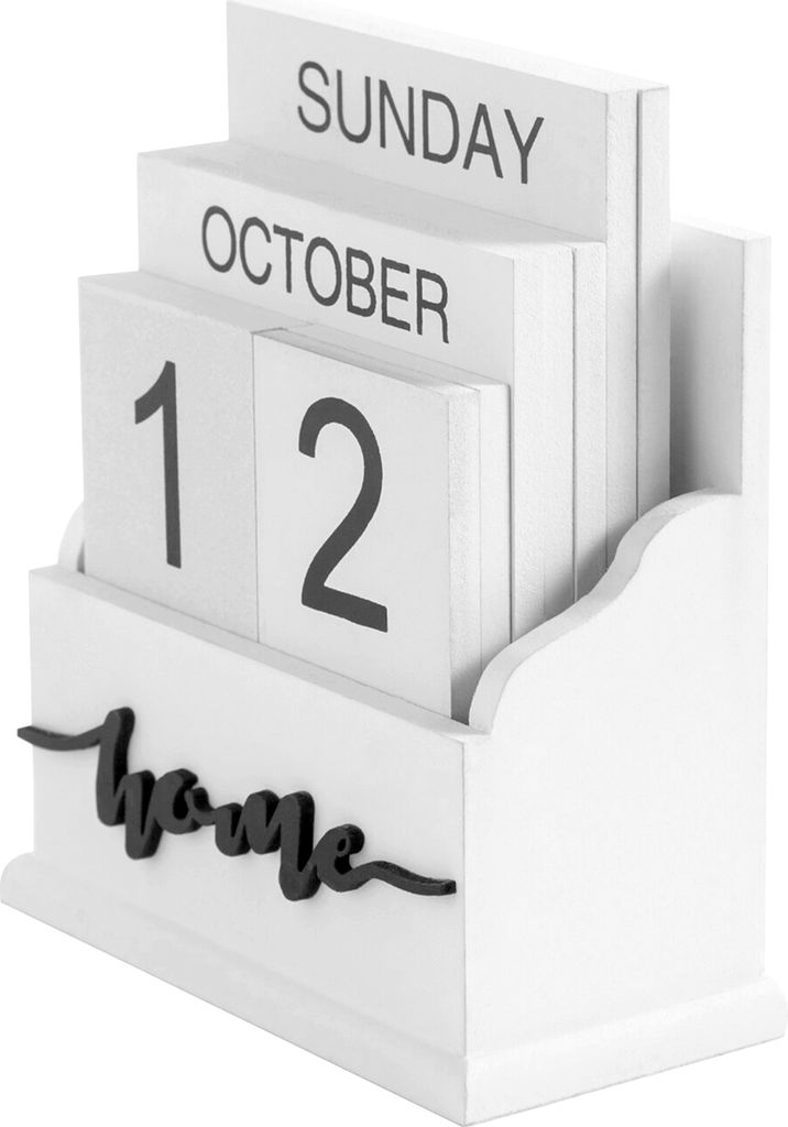 Holz-Schreibtischkalenderblock, ewiger Kalender, Heimbüro, Tischdekoration, Mini-Blockkalender, Geschenk für Familie, Freunde, Kinder