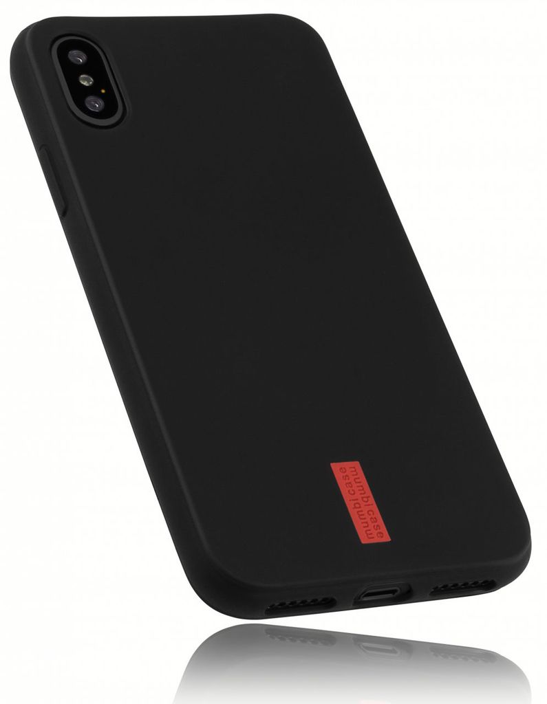 mumbi Hülle kompatibel mit iPhone X/XS Handy Case Handyhülle schwarz 