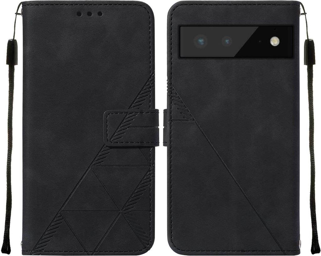 Google Pixel 6 Hülle, Schlank Prägung Flip Leder Produktbild 