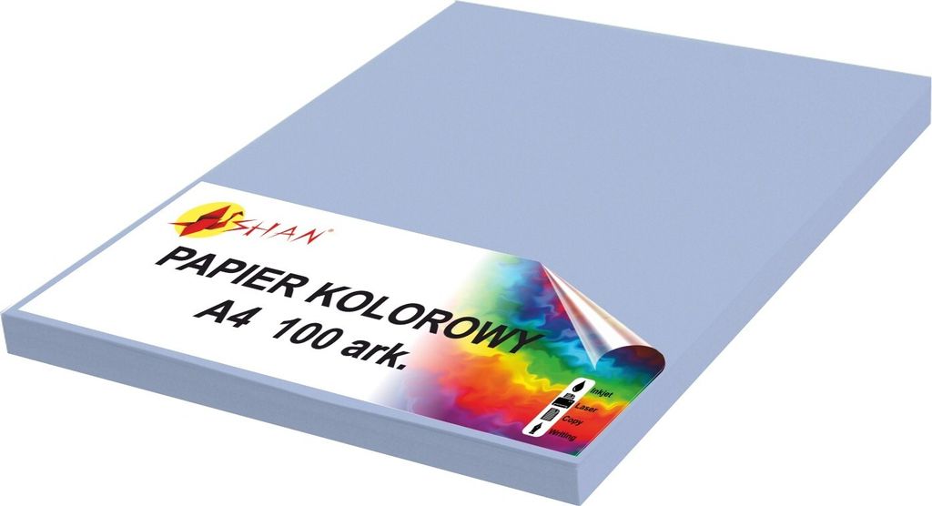 Farbpapier A4 80g blau pastell 3 100 Blatt Produktbild 