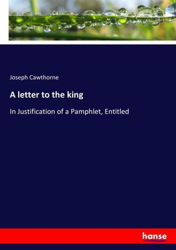 A letter to the king