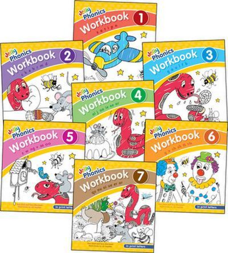 Jolly Phonics Workbooks 1-7 Imagen del producto 