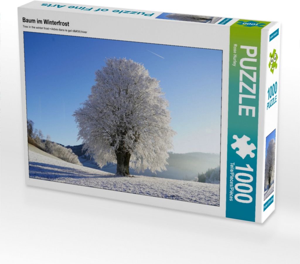 CALVENDO Puzzle Baum im Winterfrost 1000 Teile Puzzle quer | 1000 Teile Lege-Größe 64x48cm Foto-Puzzle für glückliche Stunden