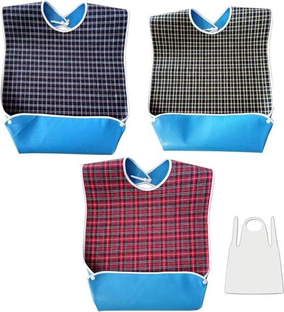 Slappetjes pour Adultes Lavables et Colorés : Pack de 3 Protections