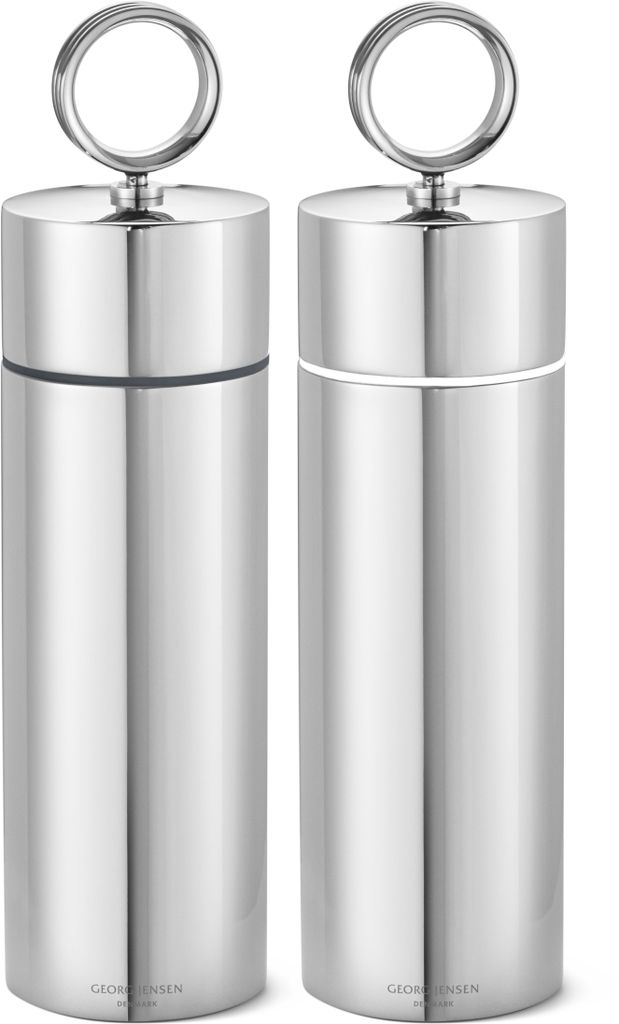Georg Jensen BERNADOTTE SALT & PEPPER GRINDER SET STAINLESS STEEL 10016338
