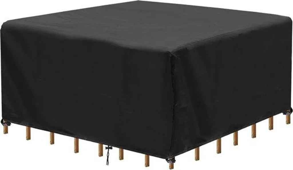 Housse table de jardin imperméable 200x200 bâche protection terrasse UV