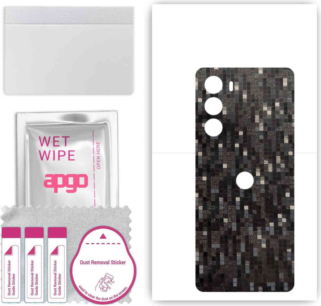 apgo Rückseite Schutzfolie, Skin, kompatibel mit Moto G200 5G Dual SIM, Hinten Displayschutzfolie aus Vinylfolie, kratzfest, einfache Montage - Ca...