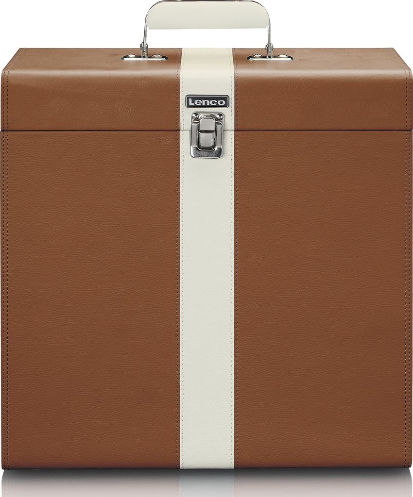 Lenco TTA-301BNWH - Tragekoffer für max. 30 Schallplatten Produktbild 