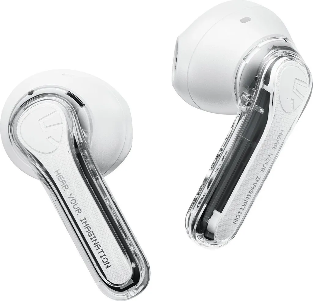 Soundpeats Clear Blanc : Écouteurs Bluetooth Transparents avec Micro HD