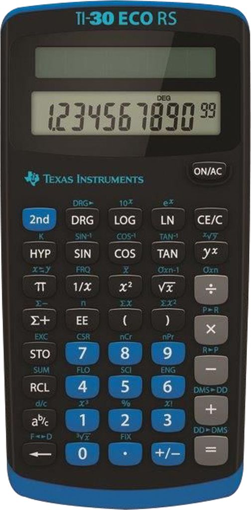CALCUSO Basisset – TI-30 ECO RS Rekenmachine + WYNGS Beschermhoes – Zwart – 5 Jaar Garantie – Ideaal Voor School En Werk