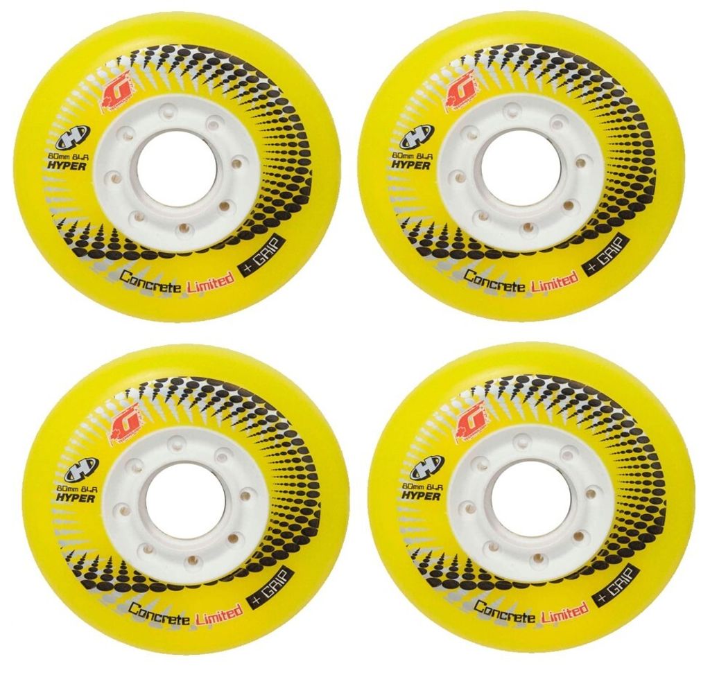Hyper Wheels Concrete +Grip, juego de 4 ruedas para uso Imagen del producto 