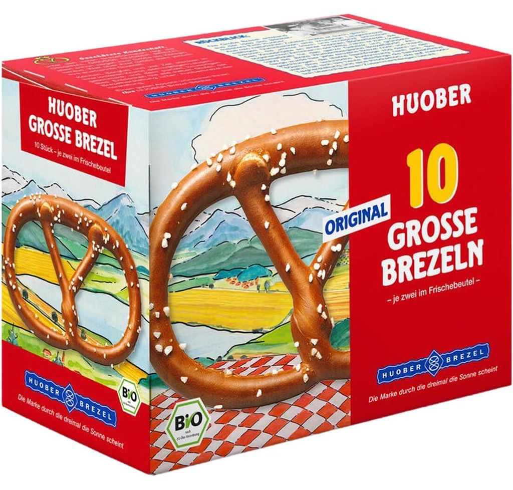 Huober Organic Big Crunchy Pretzel Original Flavour 5 x 2 Obrázek produktu 