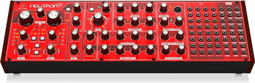 Synthétiseur Analogique Behringer Neutron Rouge avec Matrice Patch 56 Points