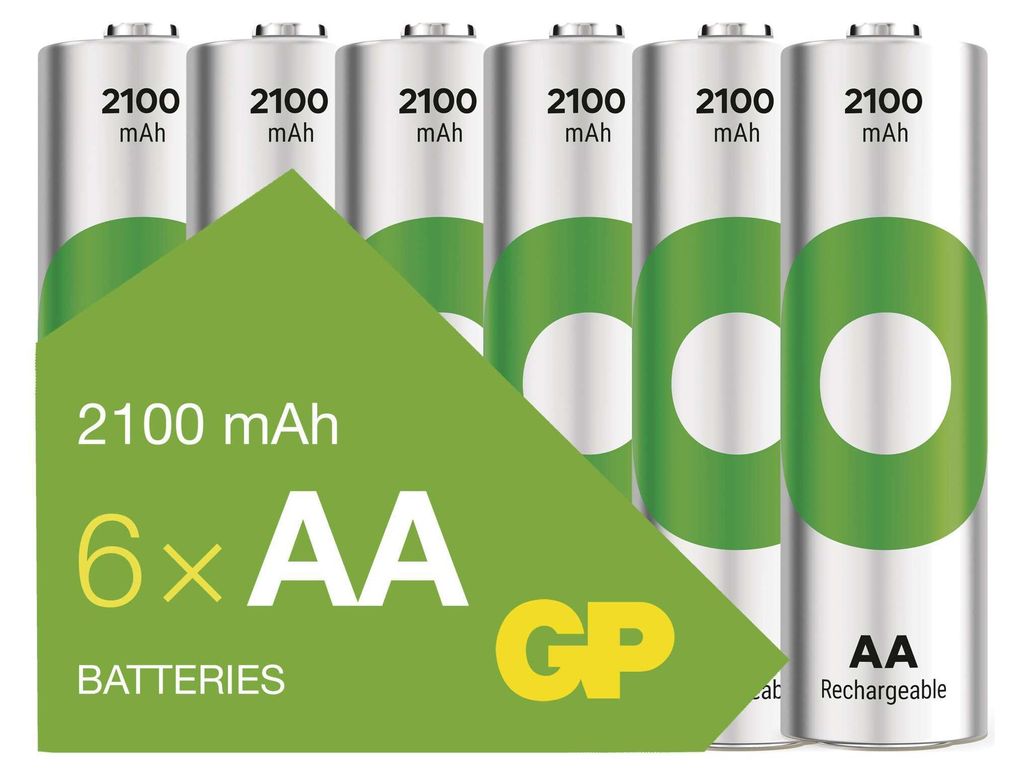 Nabíjecí baterie GP ReCyko 2100 AA (HR6), 6 ks