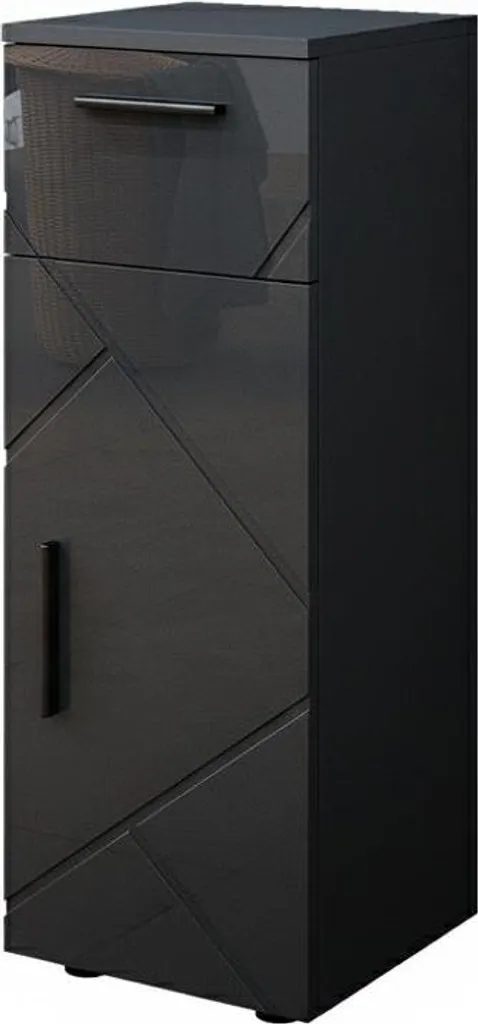 Organizza il tuo Bagno con Vicco Irma Antracite Lucido 30x81 cm