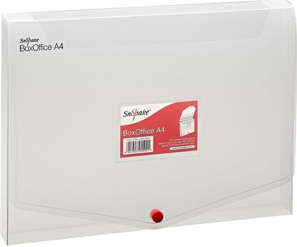 Dokumentenbox BoxOffice A4 25mm transparent Packung mit 5 Stück