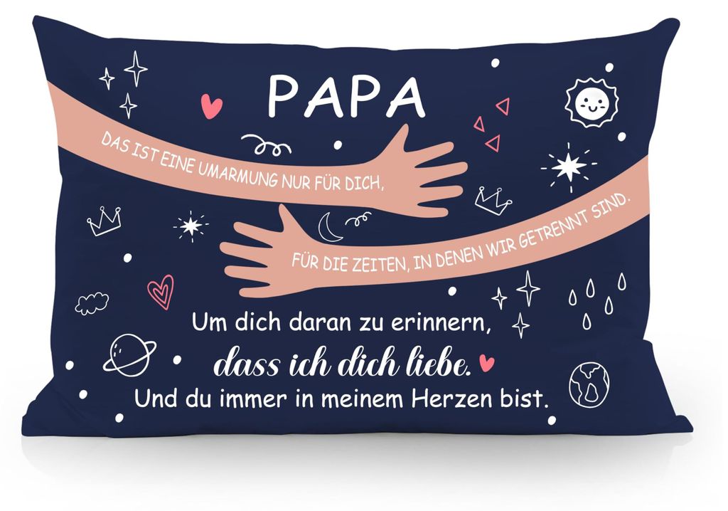 Kissenbezüge für Papa, Geschenk von Tochter und Sohn, Vatertag, Geburtstag