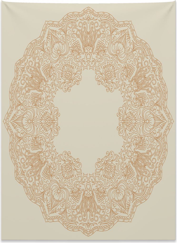 Abakuhaus Blumen Wandteppich, Viktorianische weibliche Kunst aus Weiches Mikrofaser Stoff Kein Verblassen Klare Farben Waschbar, 110 x 150 cm, Beige