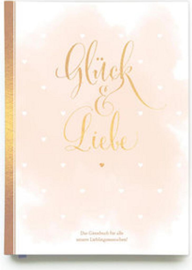 Gästebuch Hochzeit in Gold- Hochzeitsbuch für Gäste mit Gold-Veredelung - Hardcover, 128 Seiten mit Leseband - Gästebuch Hochzeit mit Fragen