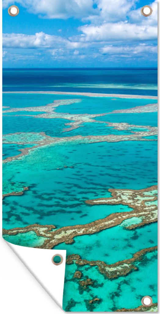 MuchoWow 30x60 cm Outdoor-Poster Gartendeko Sichtschutz Garten Poster für den Garten Fotodruck Great Barrier Reef