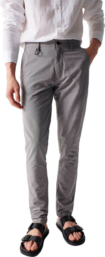 Salsa Jeans Slimashed Chinohose Grau 28 / 32 Mann Grau 28