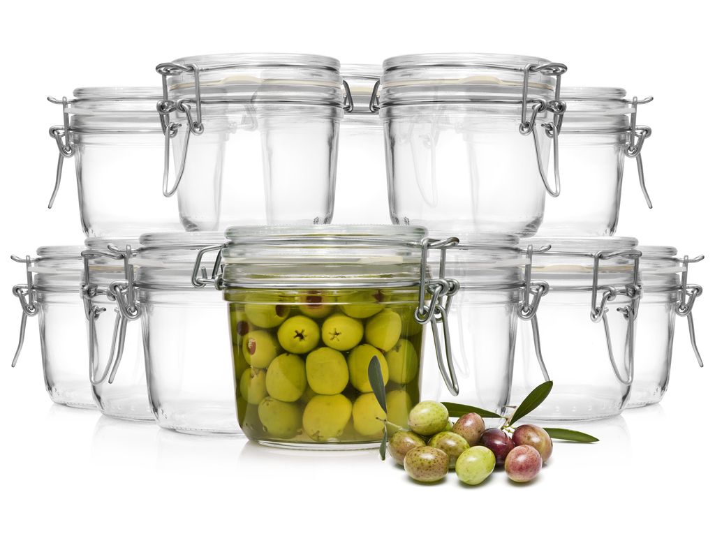 Bormioli Fido Gläser mit Bügelverschluss 350 ml 12 teilig