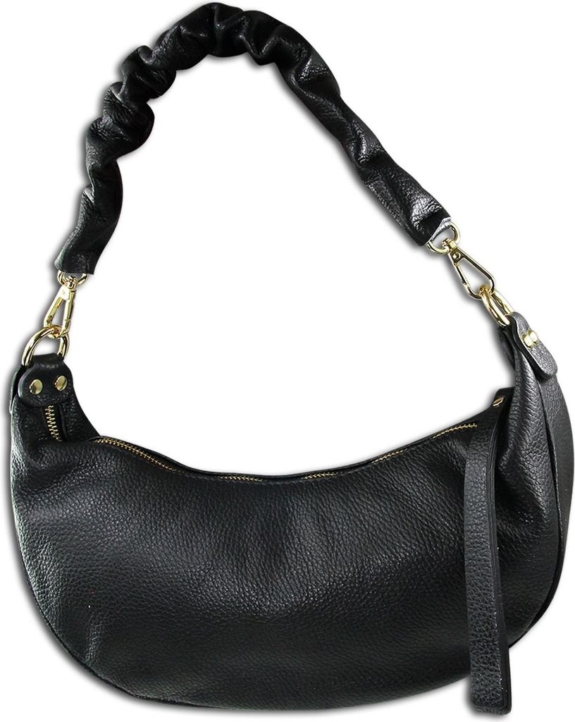 Toscanto Leder Tasche Umhängetasche Citytasche schwarz OTT830US