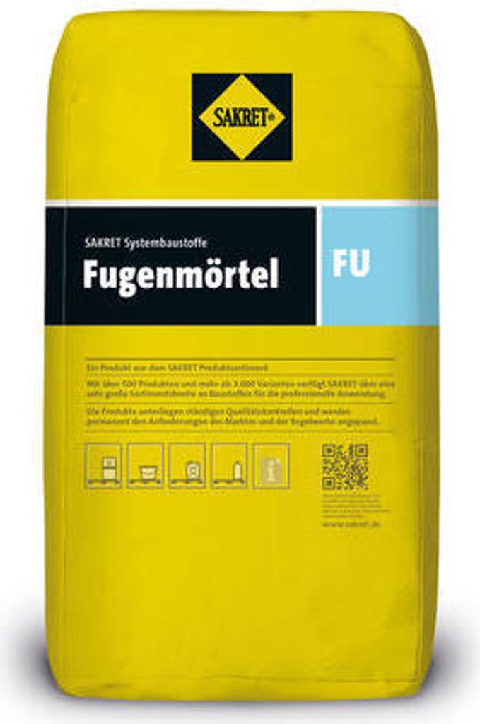 SAKRET Fugenmörtel FU anthrazit 25 kg Produktbild 
