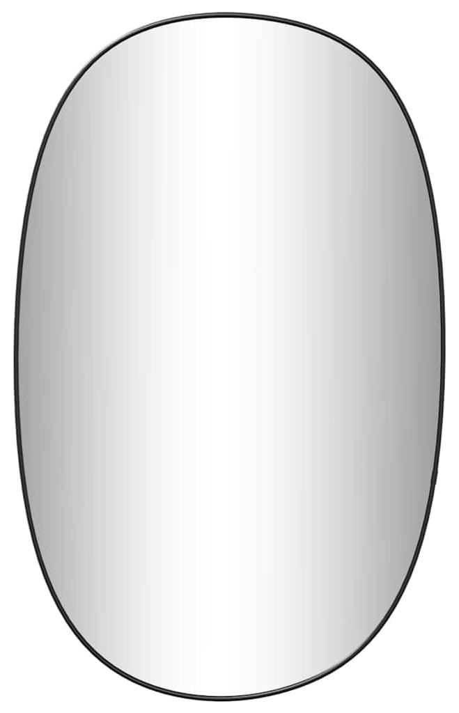 vidaXL Specchio da parete nero 70x45 cm Immagine del prodotto 