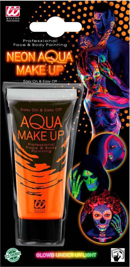 Aqua Make-up - Tube 30 ml | Neon Orange Produktbild 