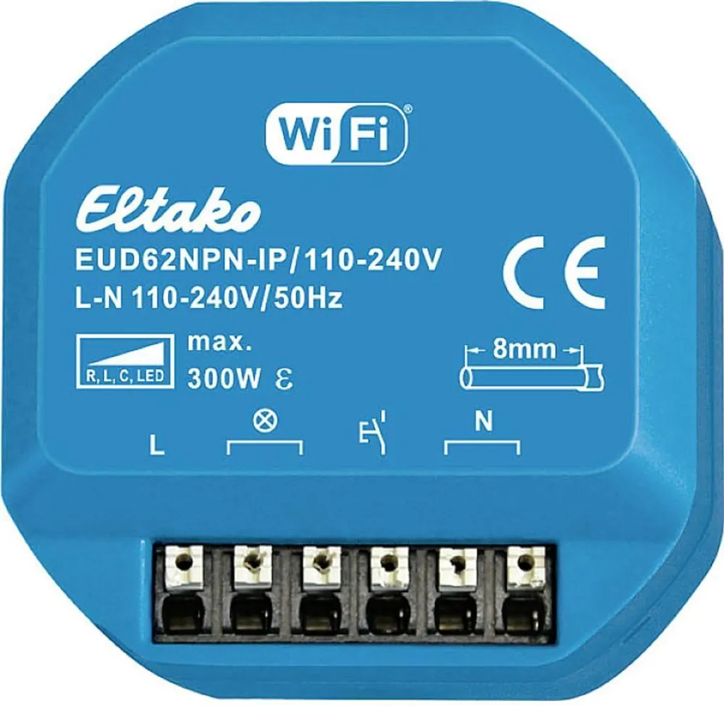 Eltako EUD62NPN-IPM/110-240V Télévariateur Universel Wi-Fi 300W 30062007