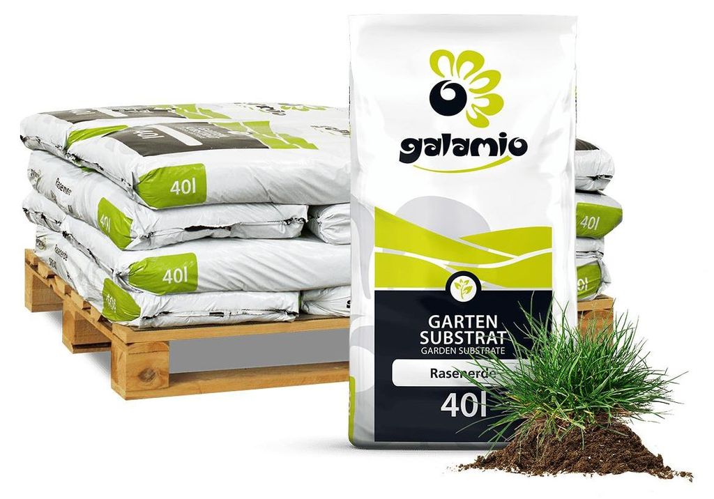 Galamio Rasenerde 40l x 12 Sack 480l Palette Produktbild 