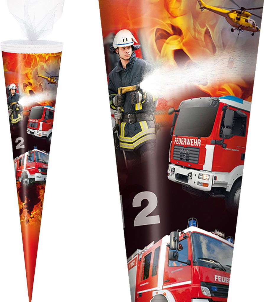 Stylex Schultüte 70 cm Jungen 2025, Motiv:Feuerwehr