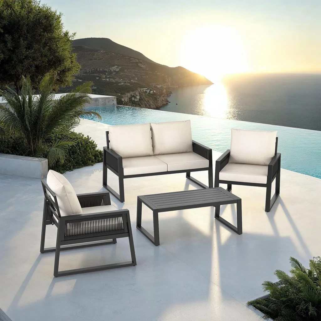 Salon de jardin durable sans entretien Captive en alu anti-corrosion - 9