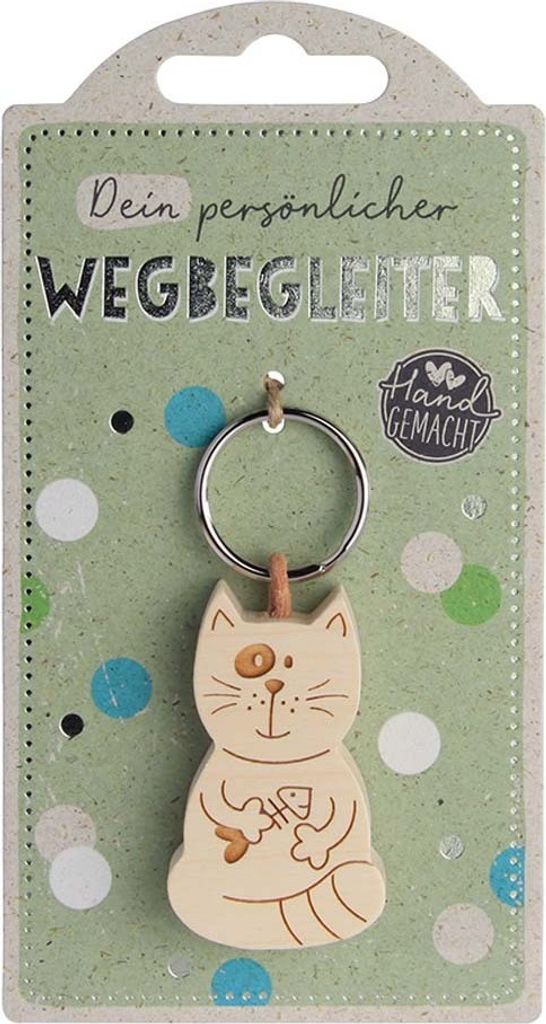 LuckyKeys Wegbegleiter - Katze sitzend