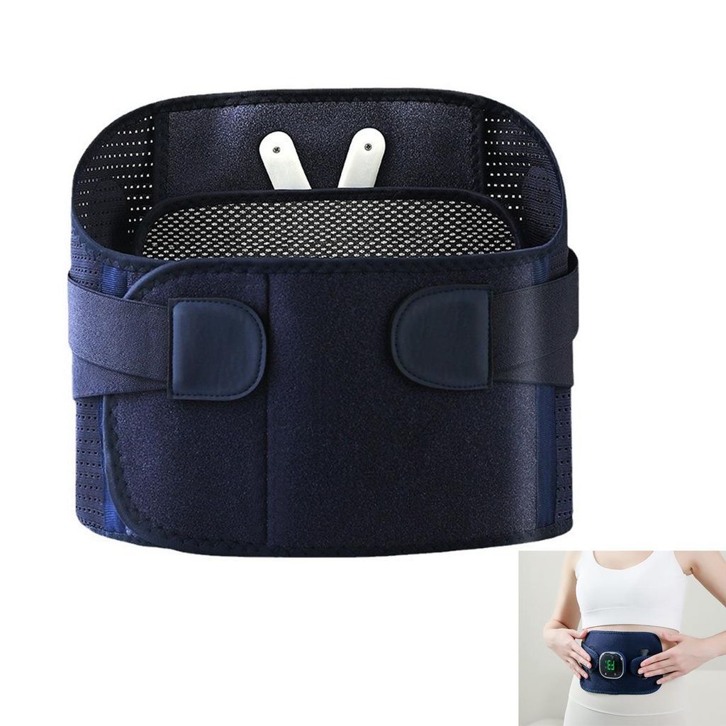 Rückenmassagegerät mit heiz- & massagefunktion,kabelloser heizgürtel für rücken,ergonomisch, schmerzlinderung, kabellos, für männer & frauen