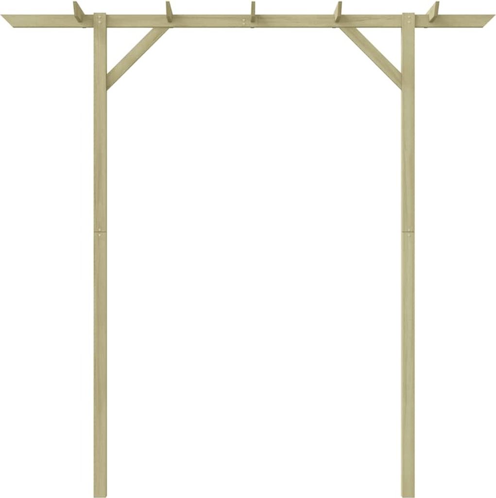vidaXL Záhradná pergola 205x40x203 cm drevo Obrázok produktu 