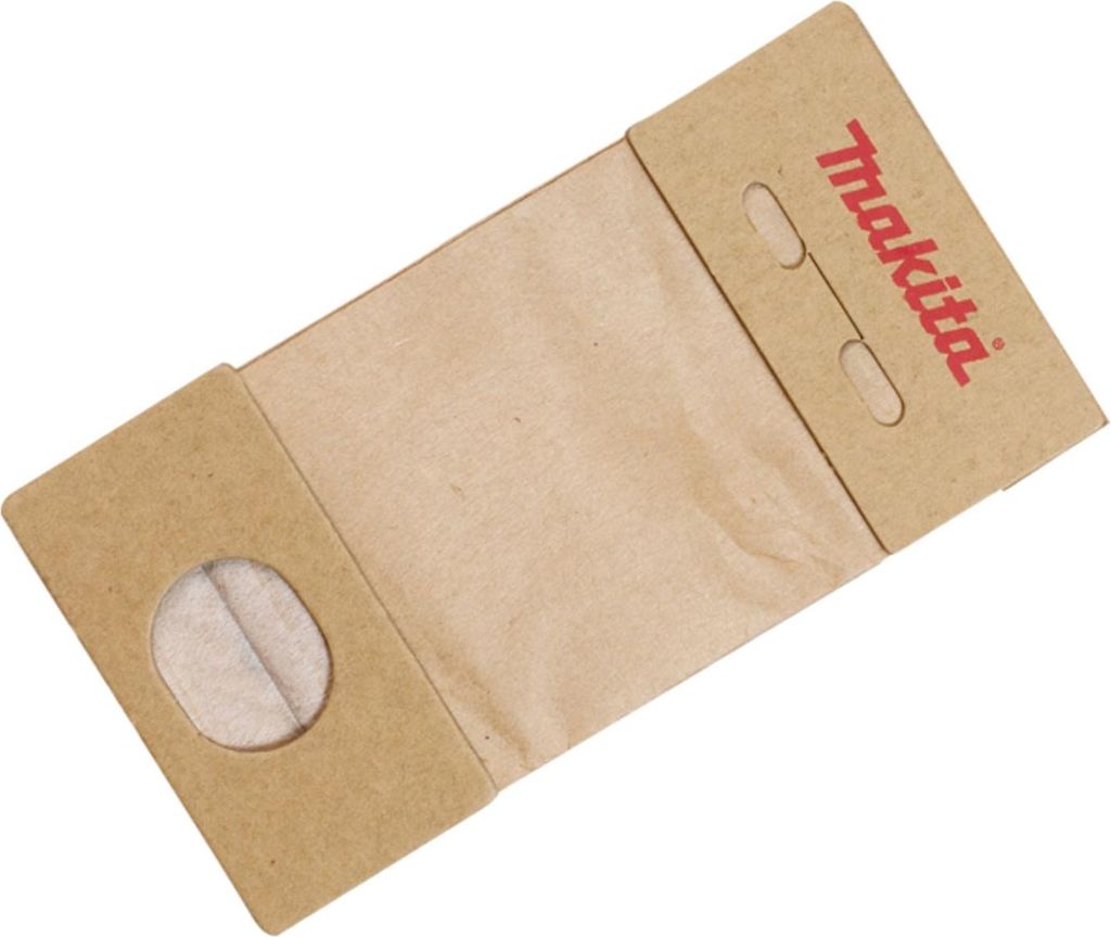 Makita Staubsack Papier, 5 Stk., für Faust-Schwingschleifer BO4555, BO4565