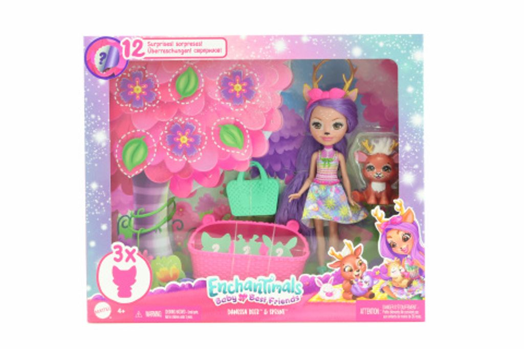 Enchantimals Baby Best Friends HLK84, Módní panenka, Ženy, Obrázek produktu 