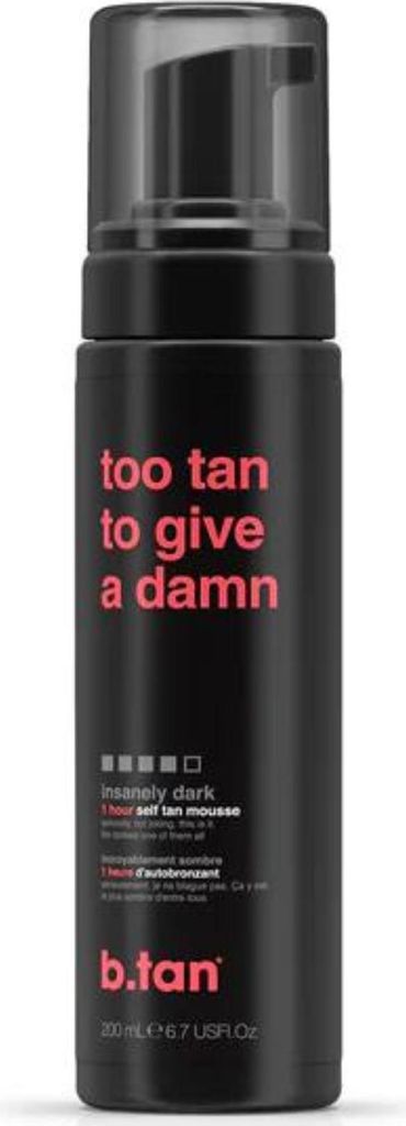 b.tan Too Tan To Give A Damn Selbstbräunungsmousse 200 ml Produktbild 