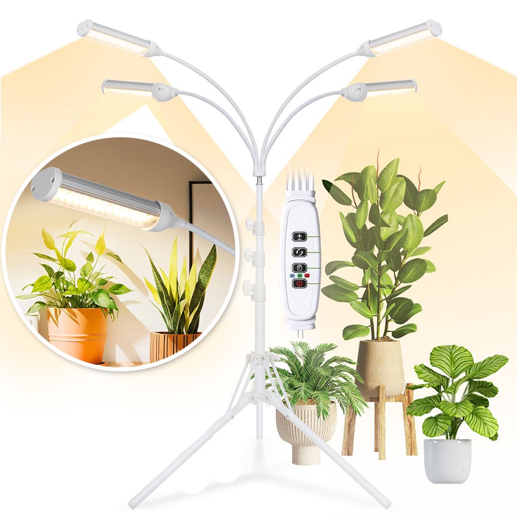 32W lampa na rastliny so stojanom 360 LED s plným spektrom Obrázok produktu 