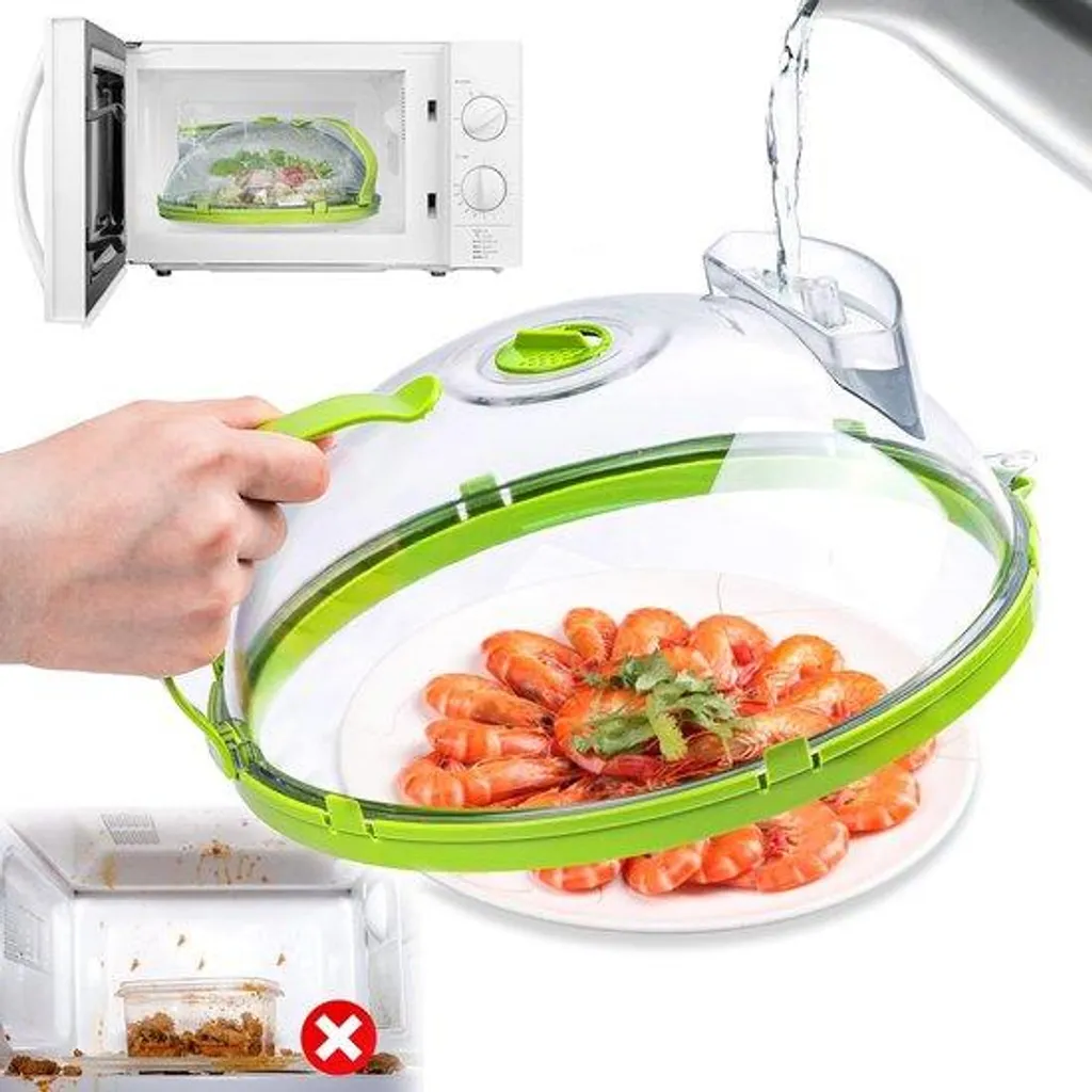 Grand bol micro-ondes sans BPA 26 cm avec poignée latérale isolante