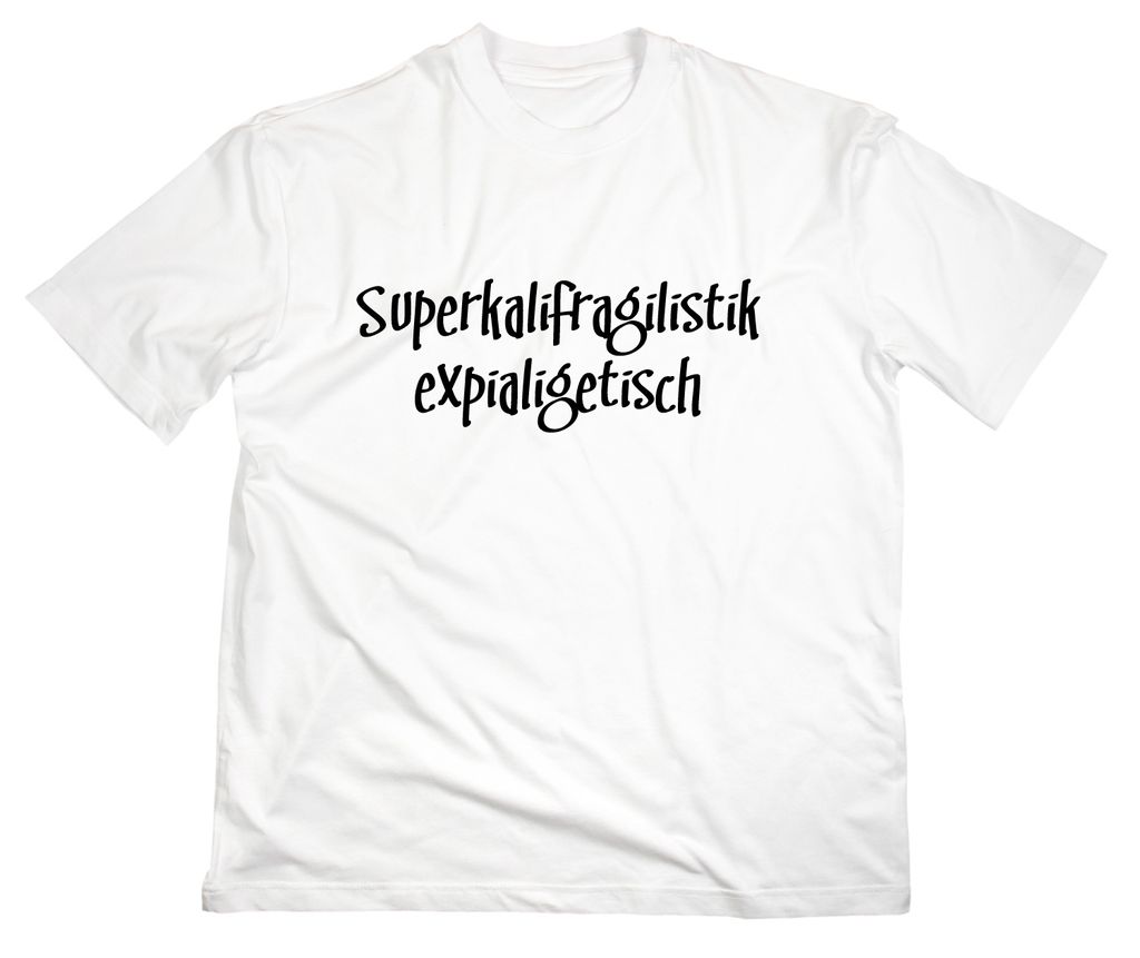 Styletex23 T-Shirt Mary Poppins Superkalifragilistik Fun, weiss, XL